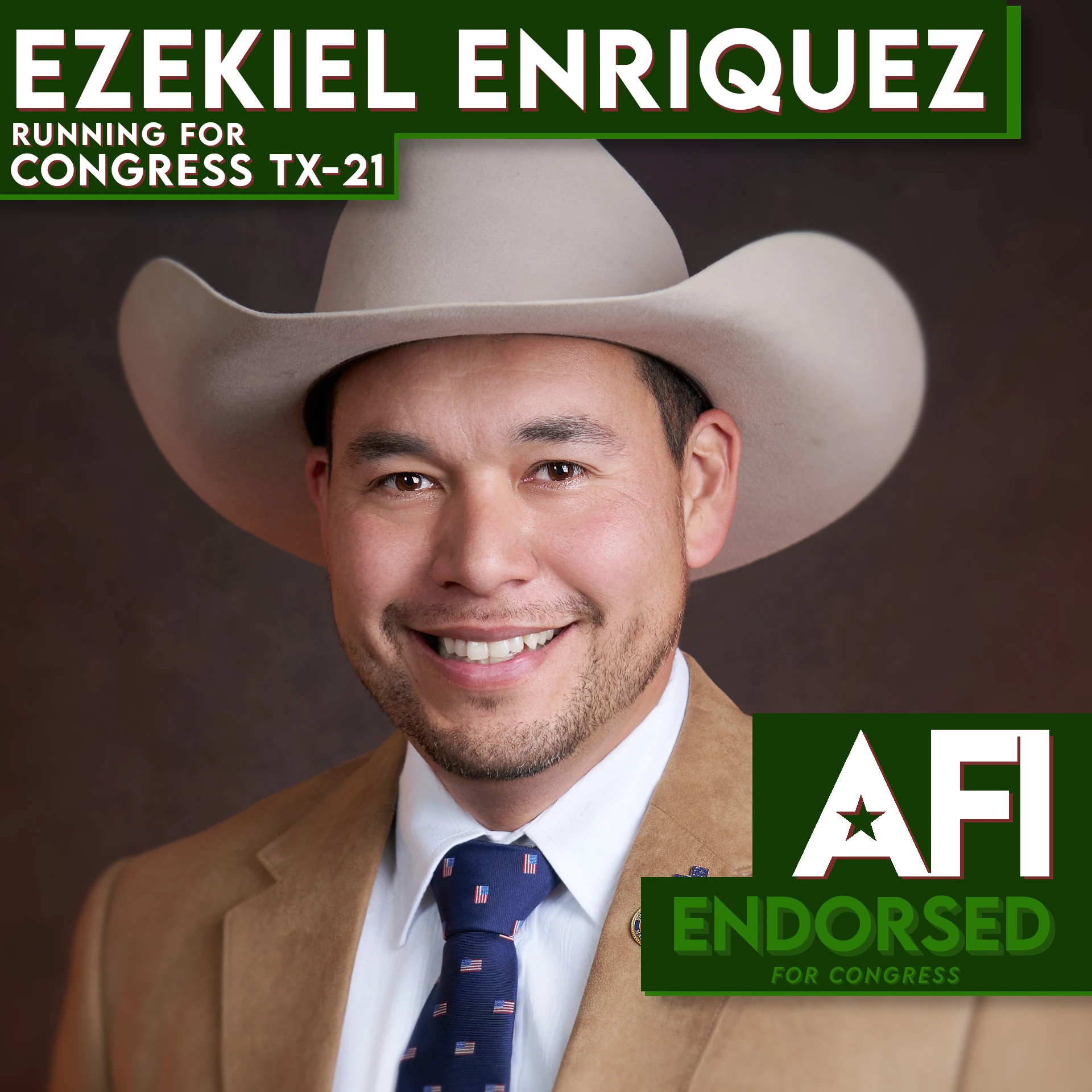Ezekiel Enriquez, TX-21 endorsement