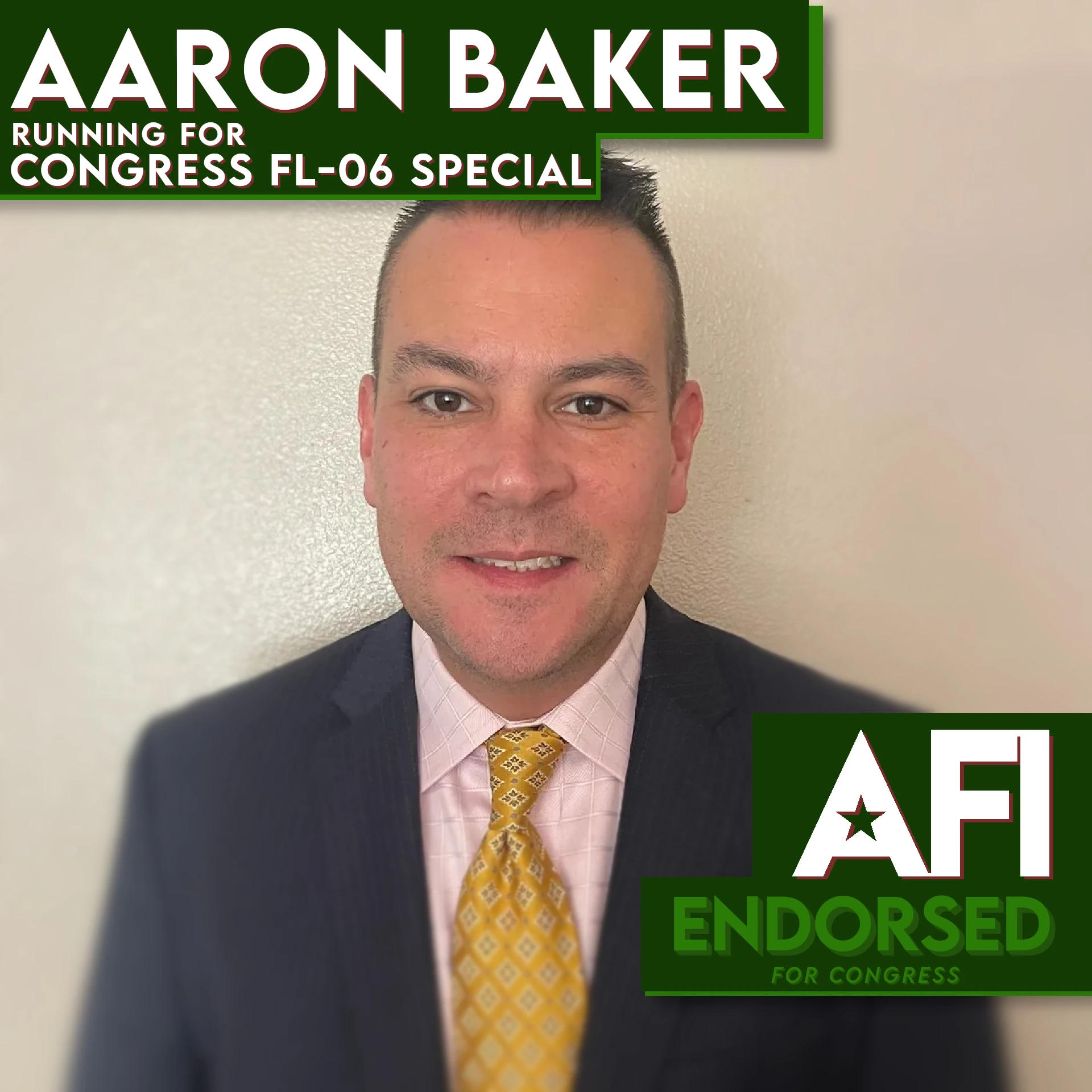 Aaron Baker, FL-06 endorsement