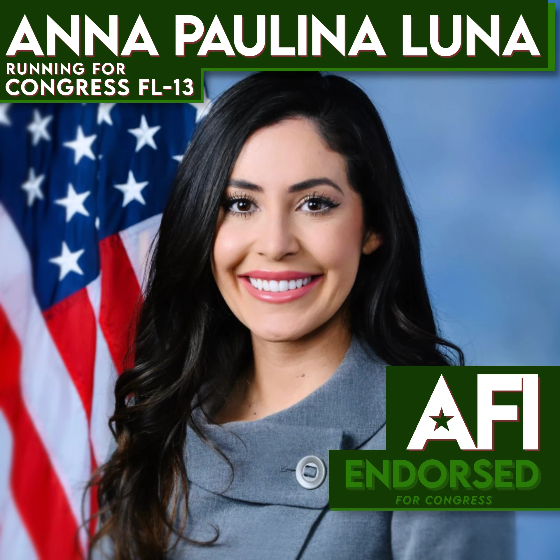 Anna Paulina Luna, FL-13 Reelection endorsement