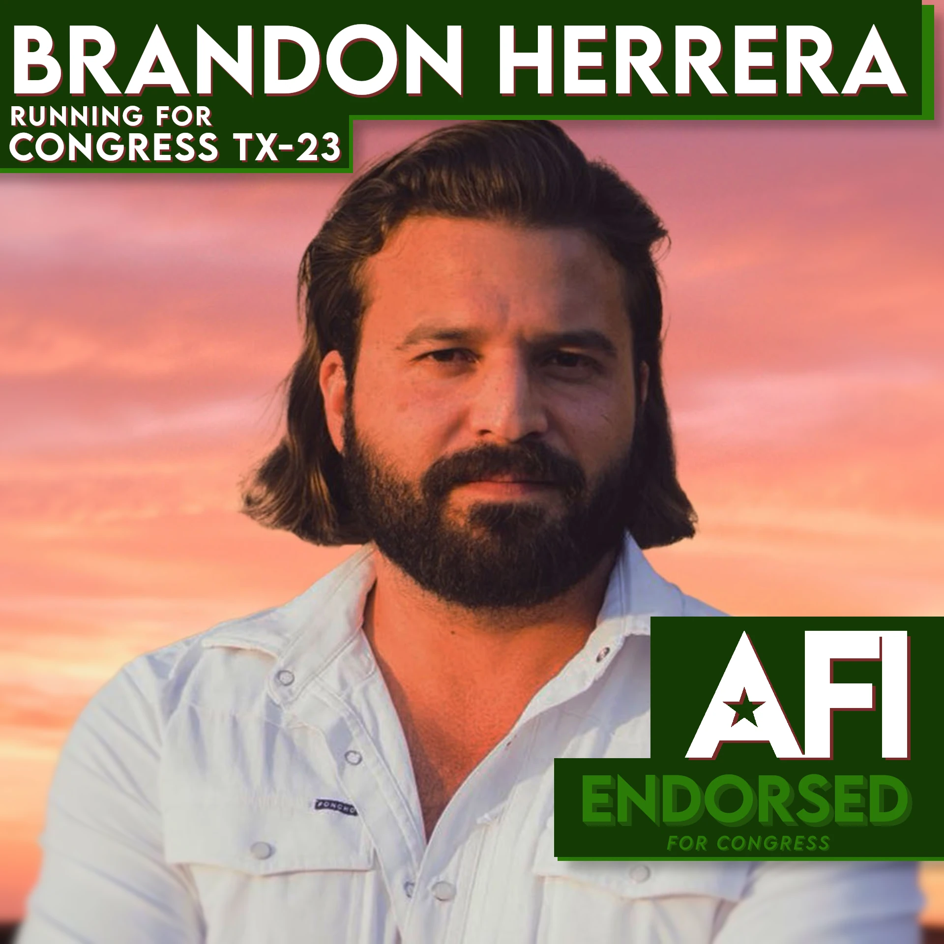 Brandon Herrera, TX-23 endorsementt