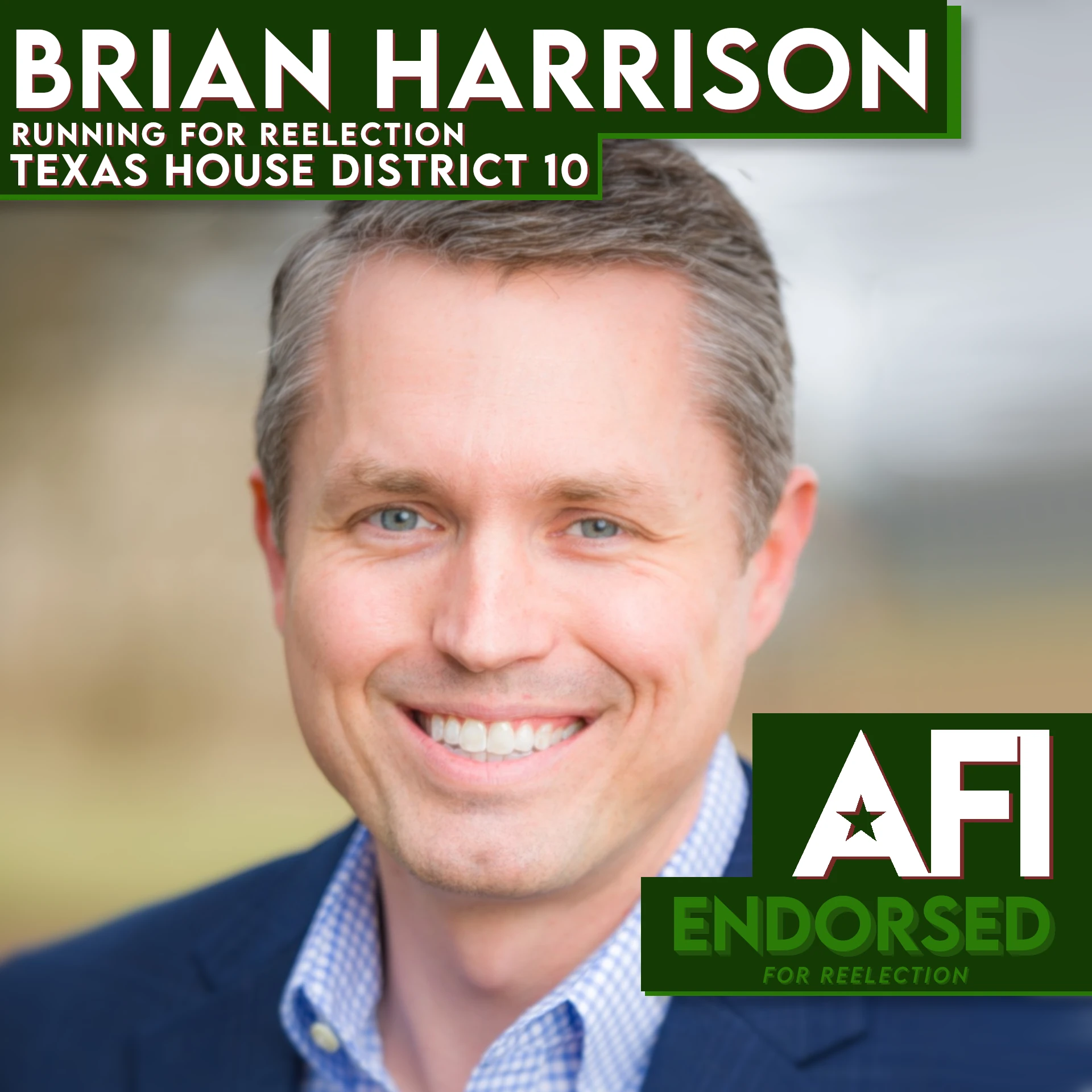 Brian Harrison, TX HD-10 endorsement