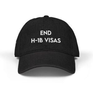 Embroidered Denim Hat - End H-1B Visas