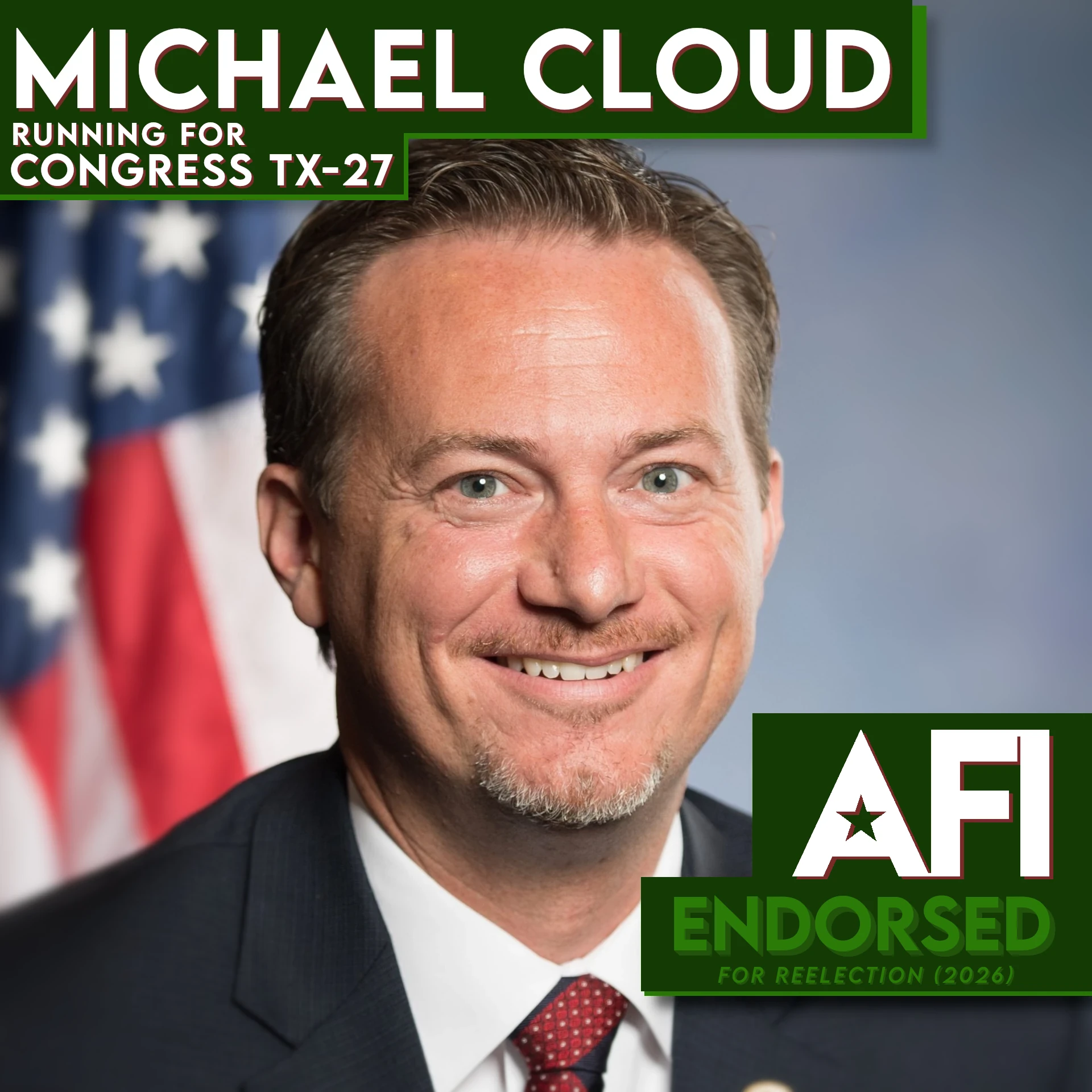 Michael Cloud, TX-27 Reelection endorsement