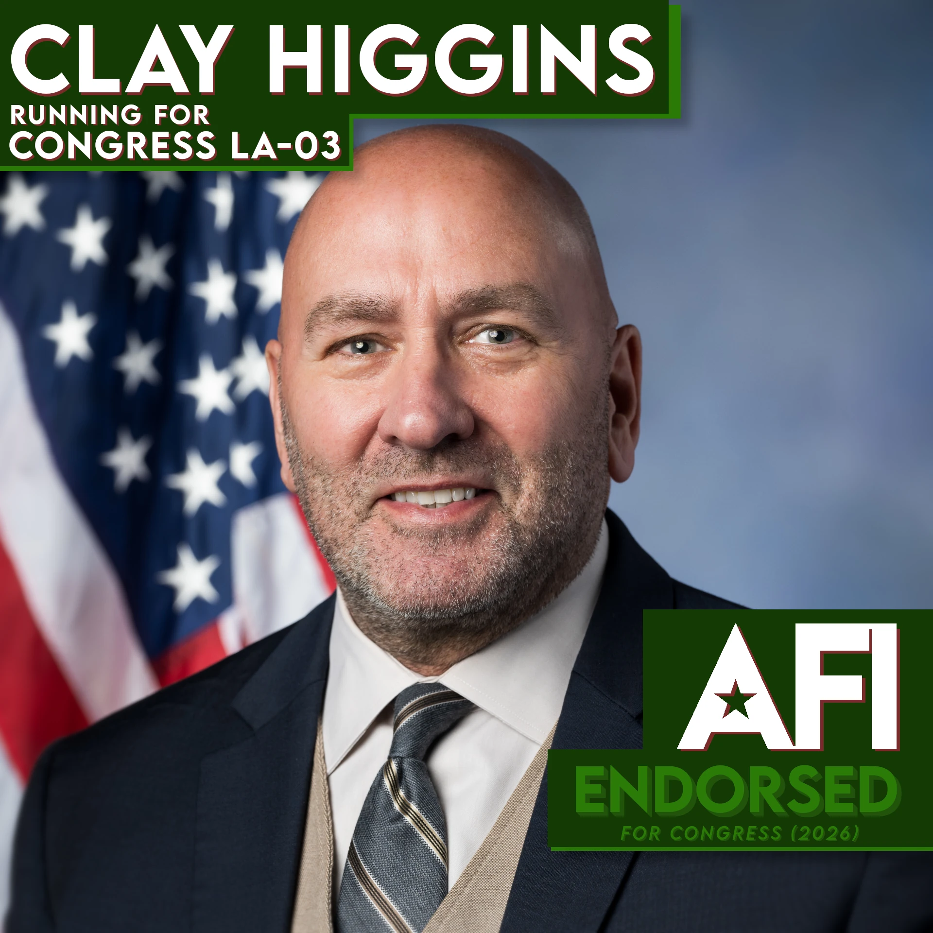Clay Higgins, LA-03 Reelection endorsement