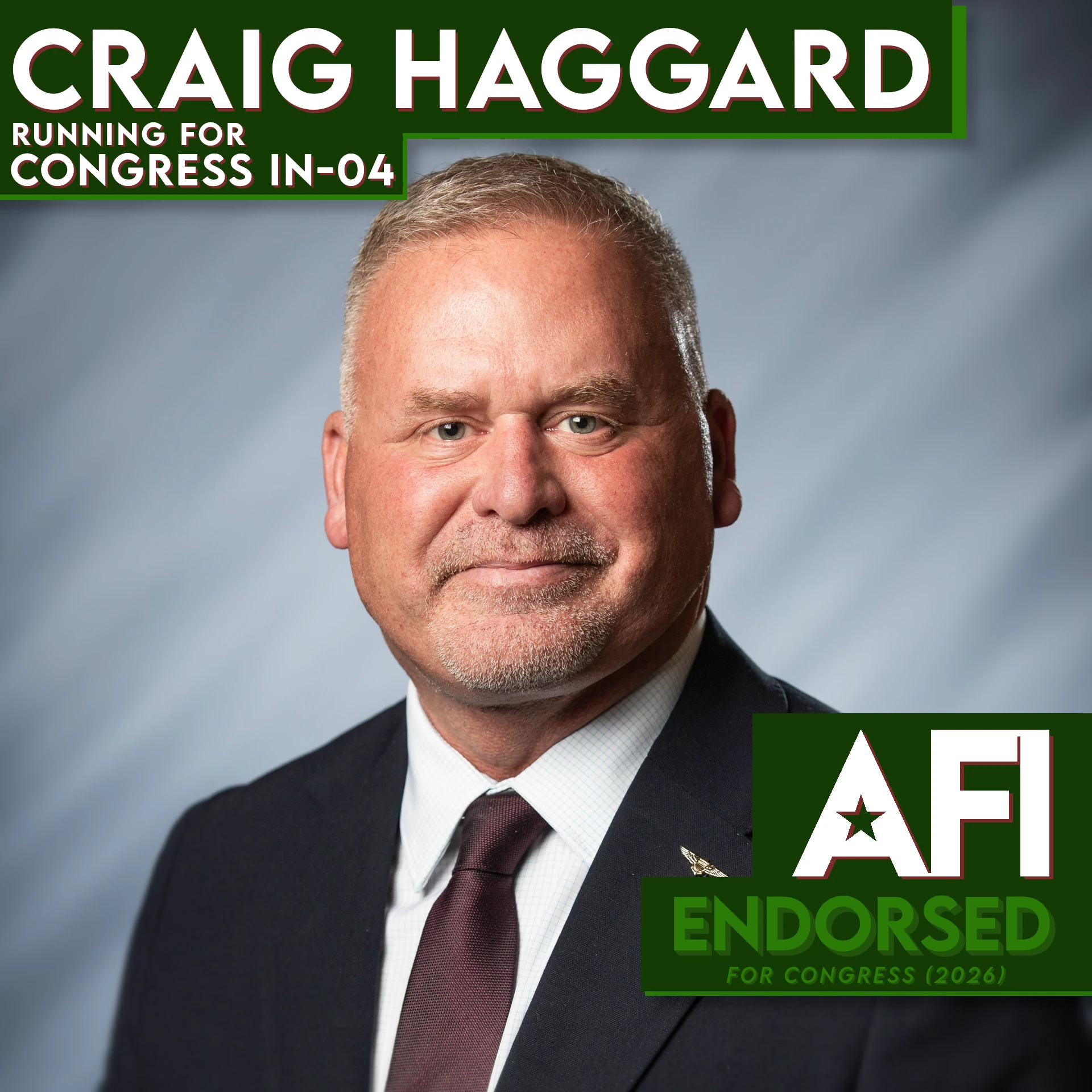 Craig Haggard, IN-04 endorsementt