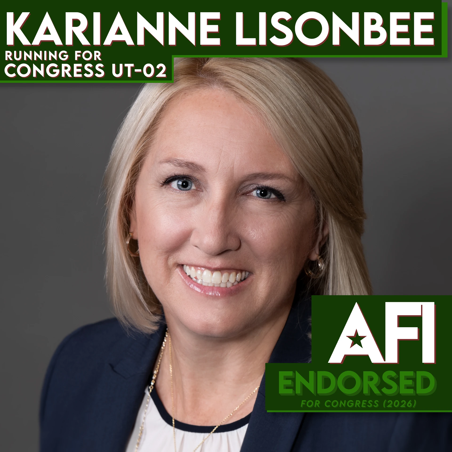 Karianne Lisonbee, UT-02 endorsement