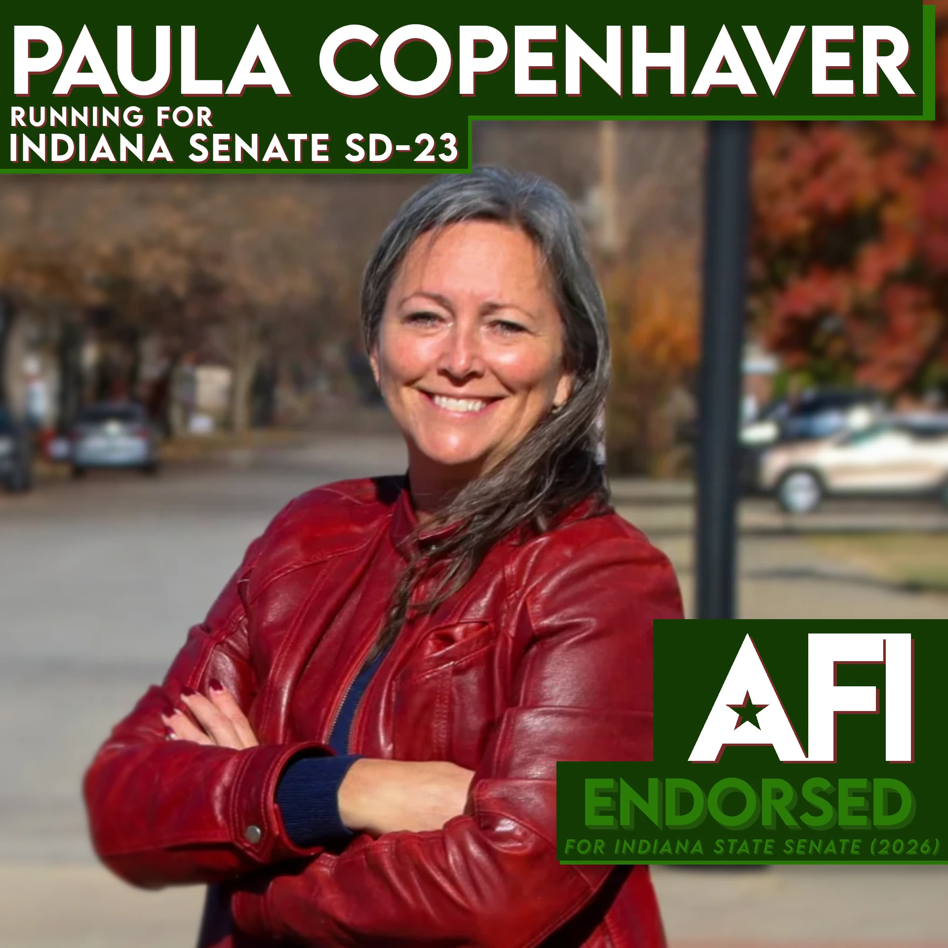 Paula Copenhaver, IN SD-23 endorsement
