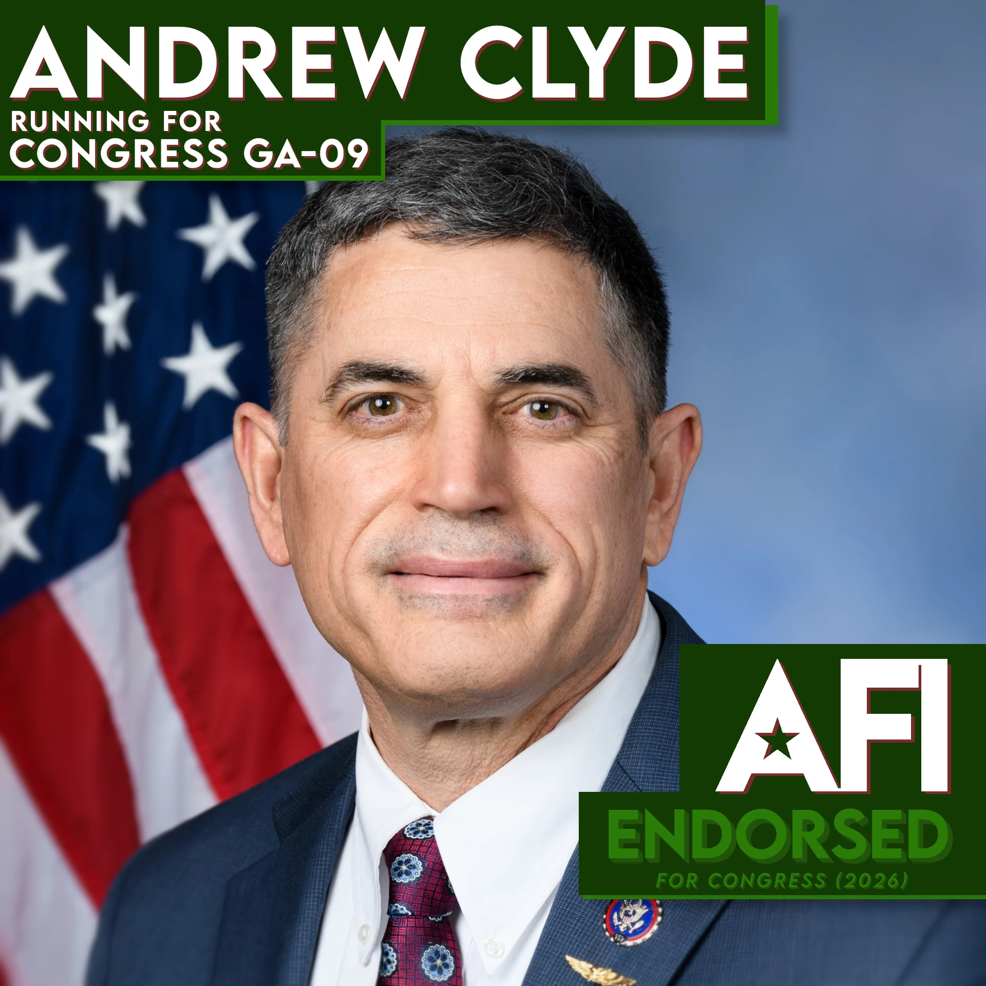 Andrew Clyde, GA-09 Reelection endorsement