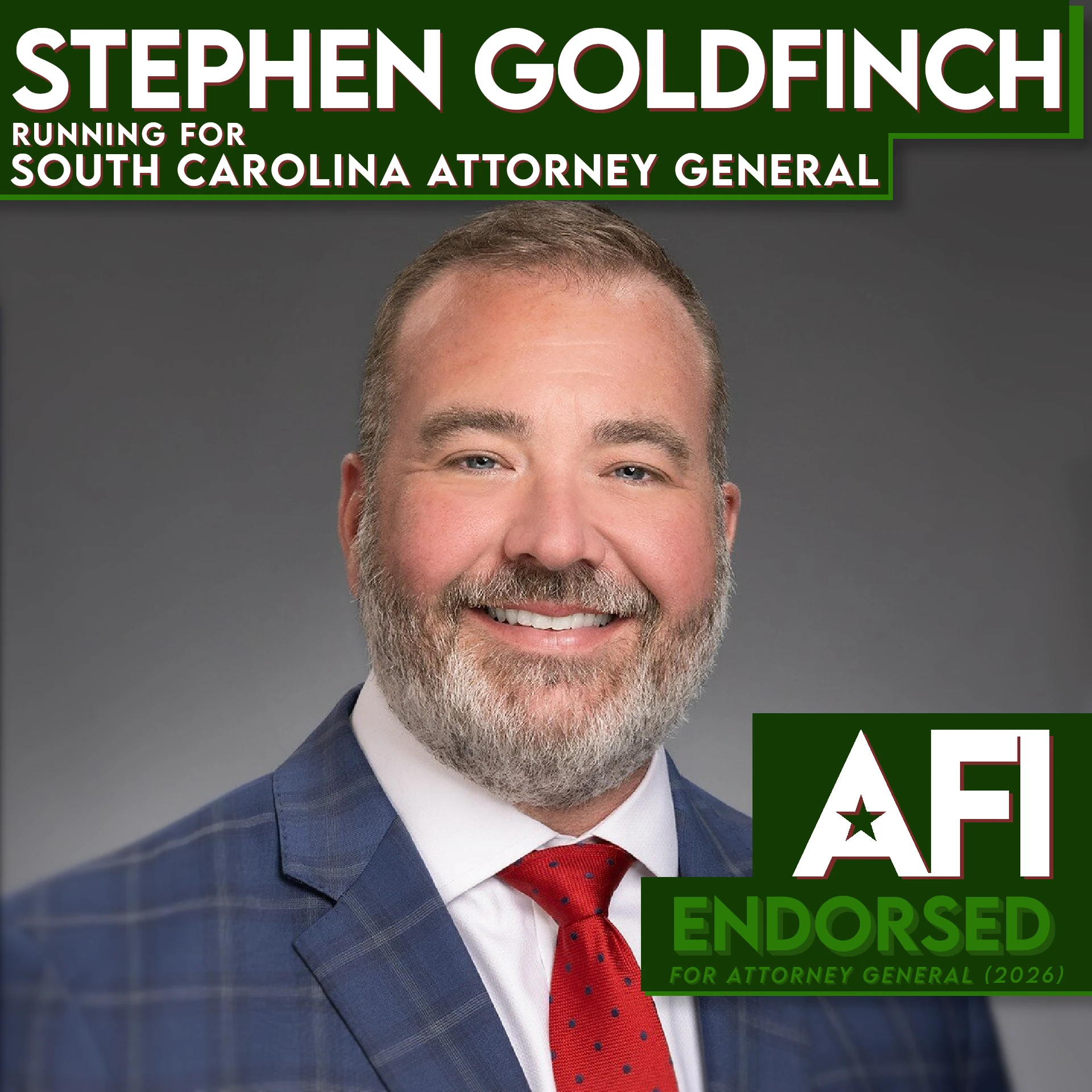 Stephen Goldfinch, South Carolina AG endorsement