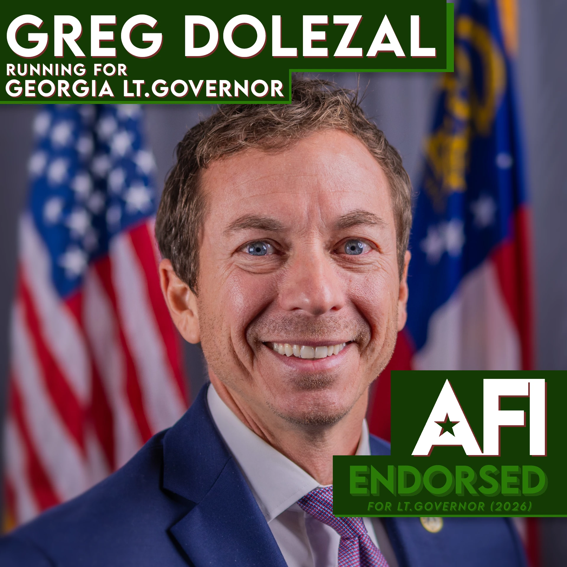 Greg Dolezal, Georgia LT Governor endorsement