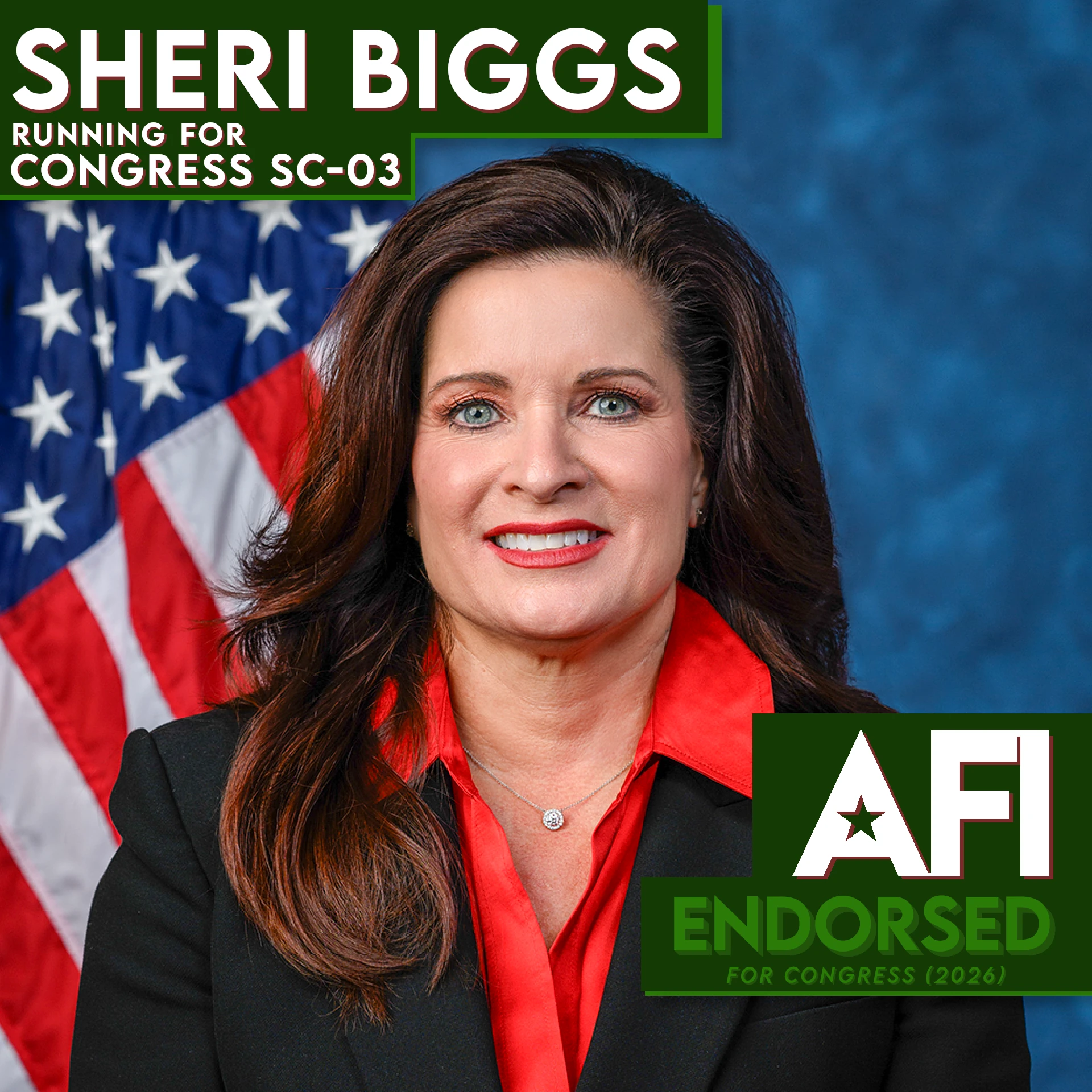Sheri Biggs, SC-03 Reelection endorsement