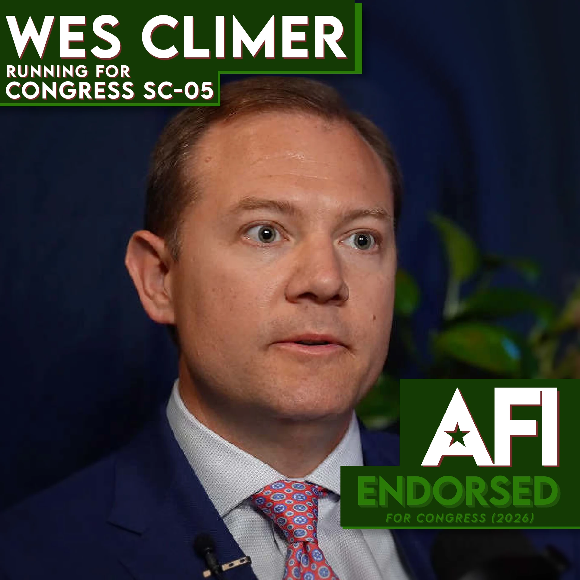 Wes Climer, SC-05 endorsement